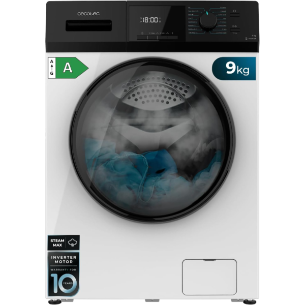 Lavadora Cecotec Bolero DressCode 9410 Inverter 9 kg 1400 rpm A