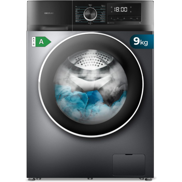 Lavadora de Carga Frontal Cecotec Bolero DressCode 9500 Inverter Steel A 9 kg